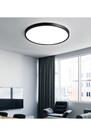 30x30 Large Size Led Chandelier Ceiling Zero 6500k Ice White Light Panel Lighting Black Metal Case TYC00455881241 - burenze