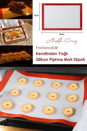 30x40 Ovenable Washable Self-Oiling Silicone Baking and Dough Rolling Mat Silpat - Anadolu Saray Çarşısı