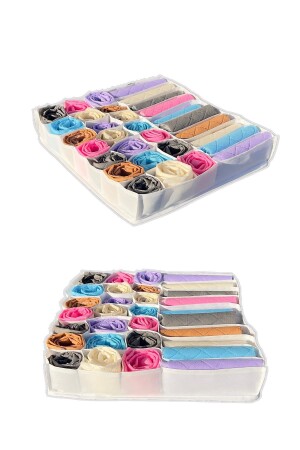 31 Compartment Drawer Organizer Honeycomb and Pocket Organizer - Nutex