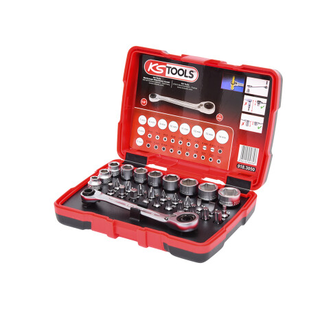 31-piece ratchet bit set KS TOOLS 1/4