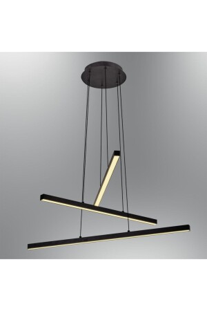 3150-1a-19 3-Piece Mikado Pendant Lamp Chandelier Black 3150-1A,19 - Özcan Aydınlatma