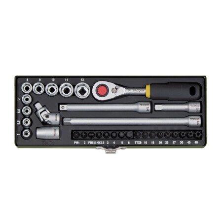 32-piece socket set PROXXON 1/4
