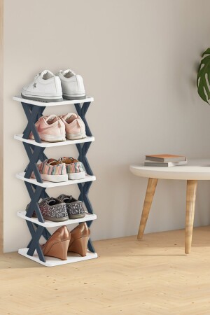 321 Multi-Purpose 5-Layer Plastic Shelf Bathroom Kitchen Shoe Rack Organizer - Porsima