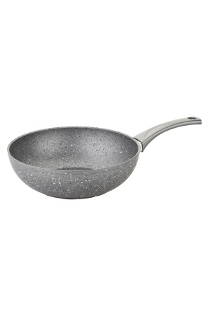 3211 One Piece Bio Granite 28x9 Cm Wook Chef Pan Gray OMS0728WOKGRI - Oms