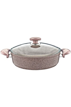 3310 2 Parça Bio Granit 22x7 Cm Tencere Sütlü Kahve Rengi 152.3310.01.02-22-SKAH - OMS PASLANMAZ