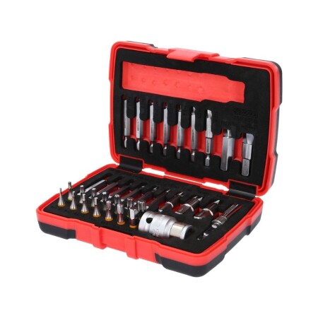 34-piece damaged screw extractor set KS TOOLS 1/4