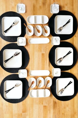 34 Piece Serenade Series EvimSepette Breakfast Set - Evimsepette