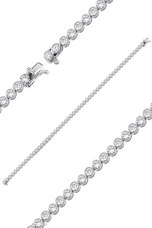 3.40ct (G-H VS) Pırlanta Suyolu Bileklik - Iryum