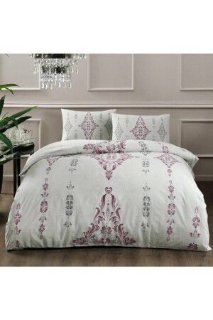 3465 Ranforce Zahara Single Claret Red Duvet Cover Set 60241860 8682475021999 - Taç