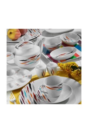 35 Piece Breakfast Set for 6 People 10070 ZG35KH1210070 - Kütahya Porselen
