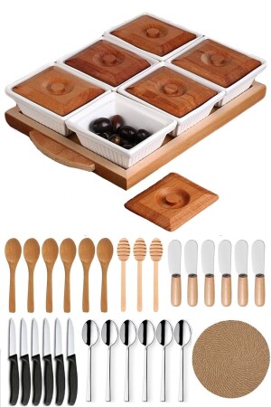35 Piece Luxury Breakfast Set Tableware Service Presentation Set LGY-00145 - LaGabya