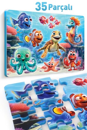 35 Piece Thick Puzzle Sea - Evakanca