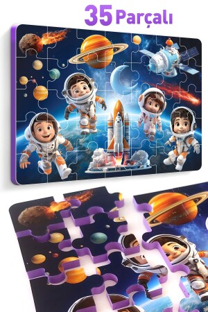 35 Piece Thick Puzzle Space - Evakanca