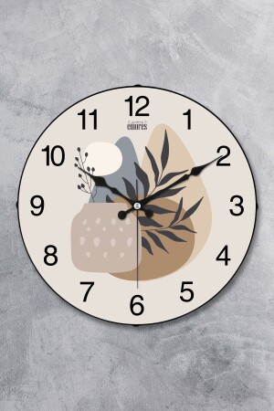 36 Cm Decorative Real Glass Dome Silent Mechanism Wall Clock - Emores