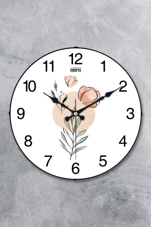 36 CM DECORATIVE REAL GLASS DOMED SILENT MECHANISM WALL CLOCK - Emores