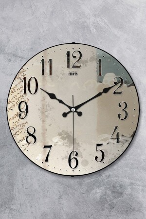 36 cm dekorative Echtglaskuppel-Wanduhr mit geräuschlosem Mechanismus MR-232 - EMORES