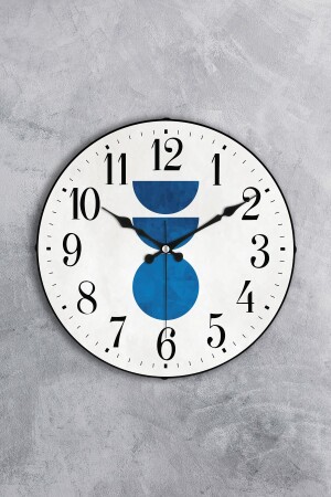 36 Cm Real Dome Glass Flowing Seconds Silent Mechanism Decorative Wall Clock NS-S - EMORES