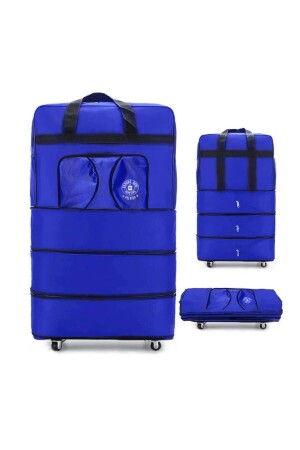 360 Degree Rotating Wheels Three Bellows Wheeled Suitcase - Giant Size Bag - Cindigiyim