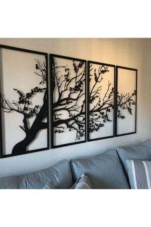 360 Market Decorative Autumn Black 4-Piece Tree of Life Mhy 1060 - Modat