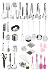 37 Adet Kutulu Mutfak Gereçleri, Çeyiz Seti, Çorba Kepçesi, Balık Çatalı, Pasta Spatulası Seti T34348937397438 - Homerest