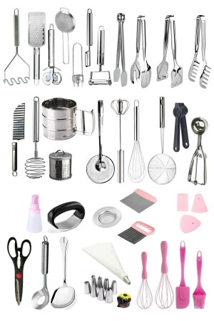 37 Items Practical Kitchenware, Dowry Set, Preparation, Presentation, Cooking Products T3434545655675675 - Homerest