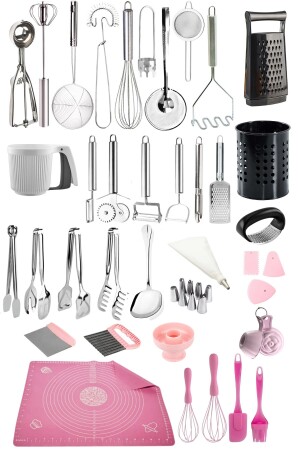 39 Pieces Economical Kitchen Tools Kitchen Products Dowry Set Practical Kitchen Serving Tongs Set T090498Y91 - Mirilliahome
