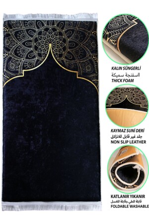 3cm Kalın Süngerli Yumuşak Seccade Diz Ağrıtmaz Çeyizlik Hediyelik Namazlık Katlanabilir (70X120CM) - Carpetella