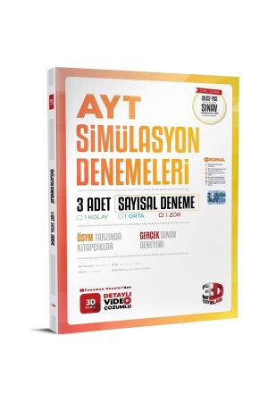 3D Ayt Triple Numerical Simulation General Trial - 3D Yayınları
