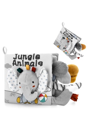 كتاب الطفل مع صاخبة الجرس 3D كتاب غسيل الملابس مونتيسوري الفيل - Jjovce