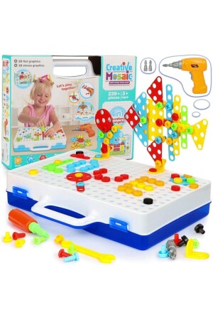 3D-Kreativ-Reparaturset, Puzzle, pädagogisch, mit Spielzeugbohrer - Birlik