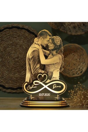3D Lamp with Pictures as a Gift for Lovers - Hediyeled