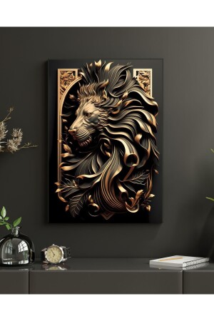 3D LION CANVAS WALL PAINTING - Altaş