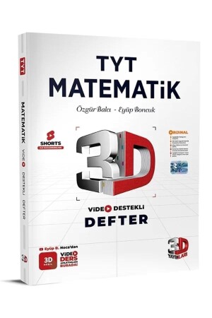 3D Tyt Video Supported Mathematics Notebook Vdd 2024 - 3D Yayınları