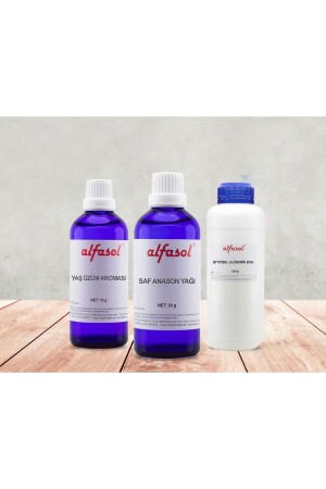 3er-Set (100 g Anis, 10 g grünes Traubenaroma, 250 g GLYCERIN) Alfsl19ı693p0om - Alfasol