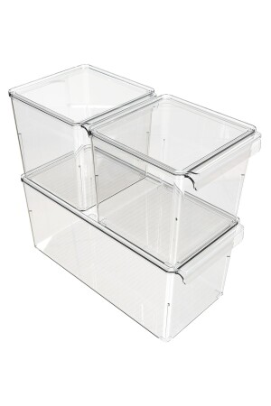 مجموعة منظمة MNZ-3-Piece مع غطاء - شفاف M-E73-S1-16 - Prima Nova