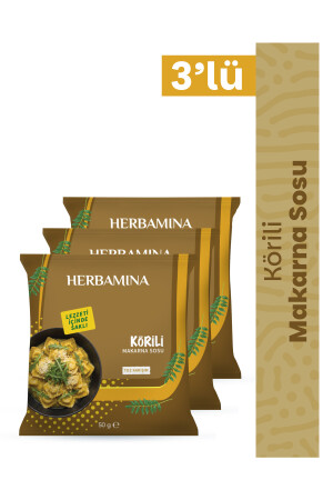 3'lü Körili Makarna Sosu 50 gr - Herbamina