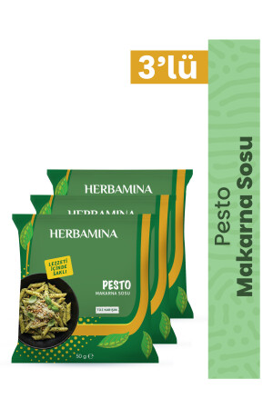 3'lü Pesto Makarna Sosu 50 gr - Herbamina