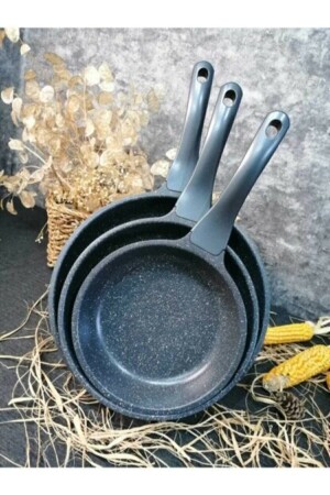 3-teiliges Pfannenset / Grau 20,24,28 Grau 3-teilig - ThermoAD