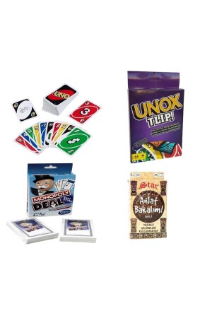 (منز-يونو) + (يونوكس) + (تجارة الاحتكار) + (قل لي) 4 قطعة مجموعة 4 (ليلجنتس) - Brother Toys