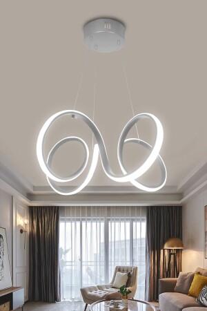 4 Kol Gri Kasa Modern Sarkıt Led Avize 4kol - RSCOLLECTIONS