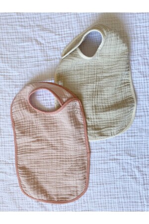4-Layer Multi Muslin Baby&Child Bib Set of 2 100% Organic Cotton 0-4 Years ASMMMÖ - Anne Sesi
