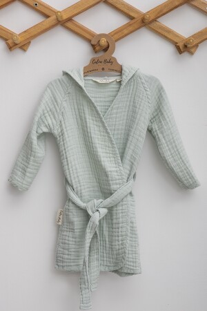 4 Layer Muslin Children's Bathrobe - Mint TYC00136243017 - Caline Baby