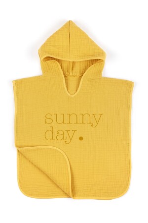 4 Layer Muslin Hooded Poncho - Policolor Series - Dot - Tuğba Kuğu