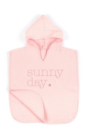 4 Layer Muslin Hooded Poncho - Policolor Series - Dot - Tuğba Kuğu