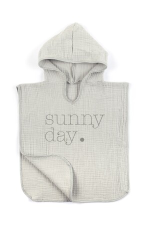 4 Layer Muslin Hooded Poncho - Policolor Series - Dot - Tuğba Kuğu