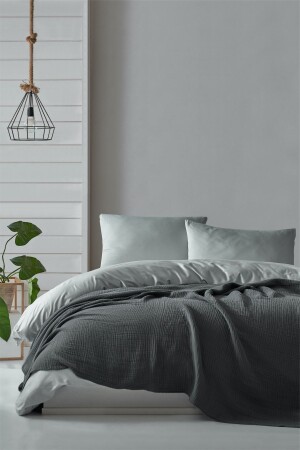 4 Layers Muslin 100% Cotton Double Duvet Cover - Bedspread MUSUD24219C - Berolige