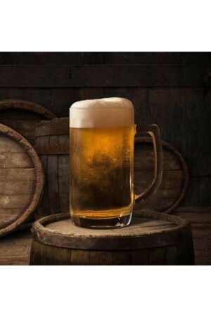 4-pack 370 Cc. Argentinian Beer Glass with Handle Paşabahçe Model Series of 4. - Paşabahçe