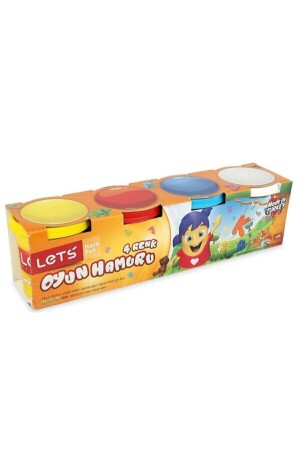 4 Pack Large Play Dough 4 Colors - Lets