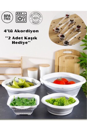 4-Piece Accordion Folding Basin Strainer - Senza