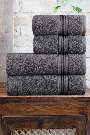 4-Piece Bath Towel Set Turkish Bath Set 100% Cotton HS-MOLLY - Mürdüm Home